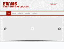 Tablet Screenshot of evanschristmas.com